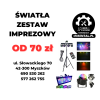 Zestaw świateł DJ na imprezę, domówkę, 18-tkę, kolorofony